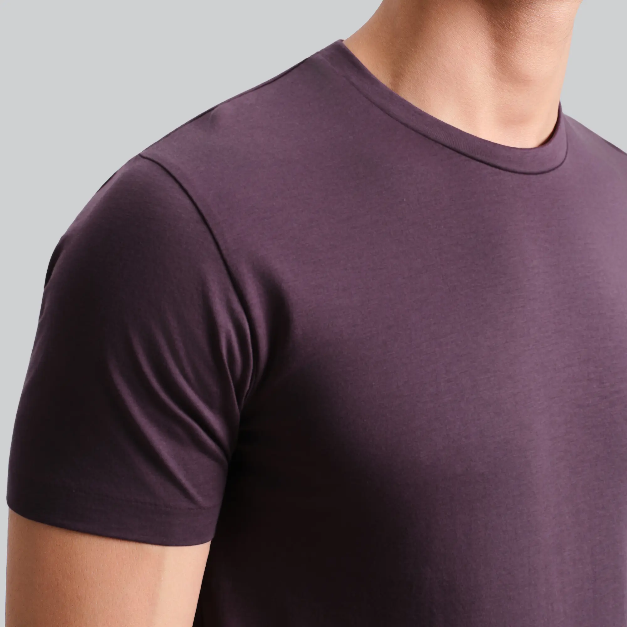 Iconique Supima Cotton T-shirt Plum Wine - Image 6