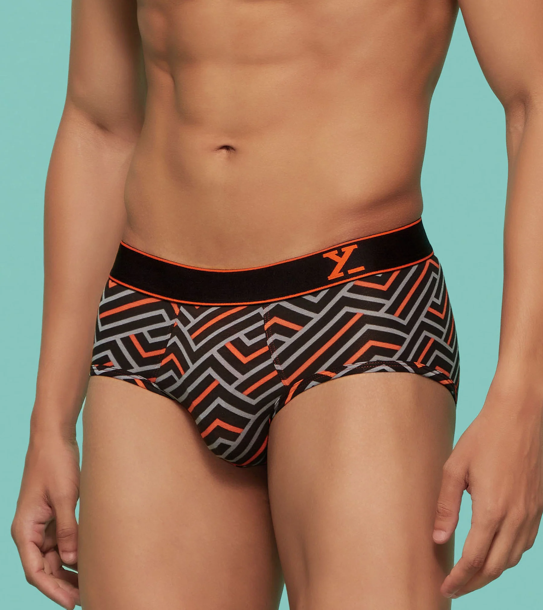 Linea Modal Briefs Black Red Cocktail - Image 4