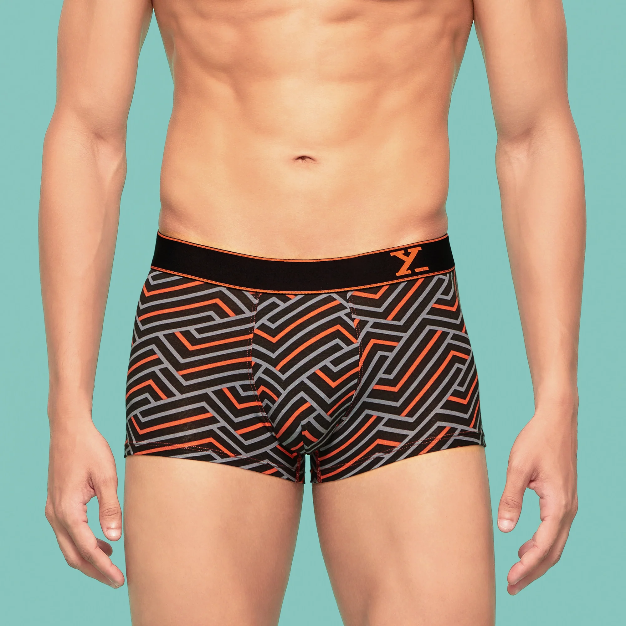 Linea Modal Trunks Black Red Cocktail - Image 2