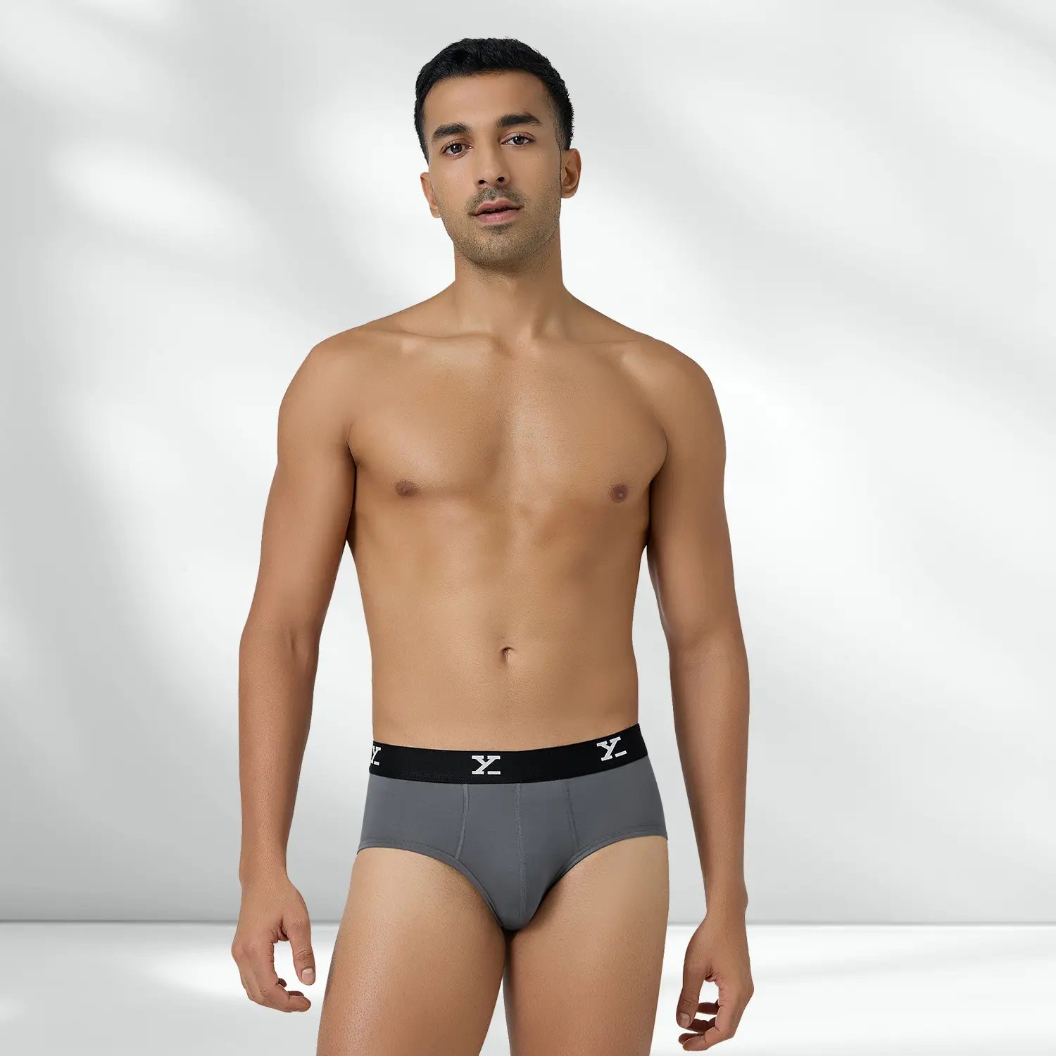 Ace Modal Briefs Charcoal Grey