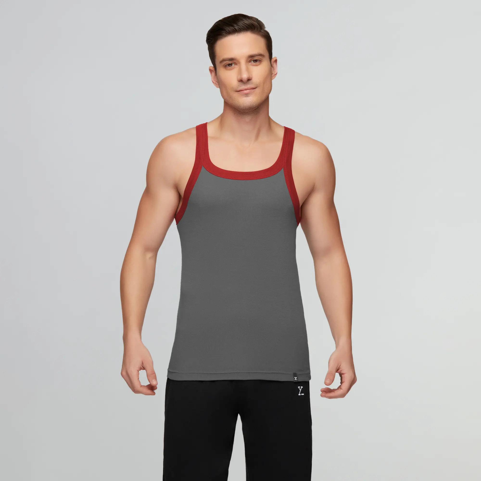 Pace Square Neck Vest Ribbon Grey - Image 2