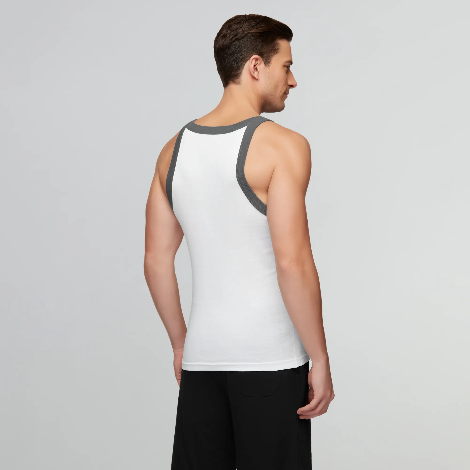 Pace Square Neck Vest Polar White - Image 5