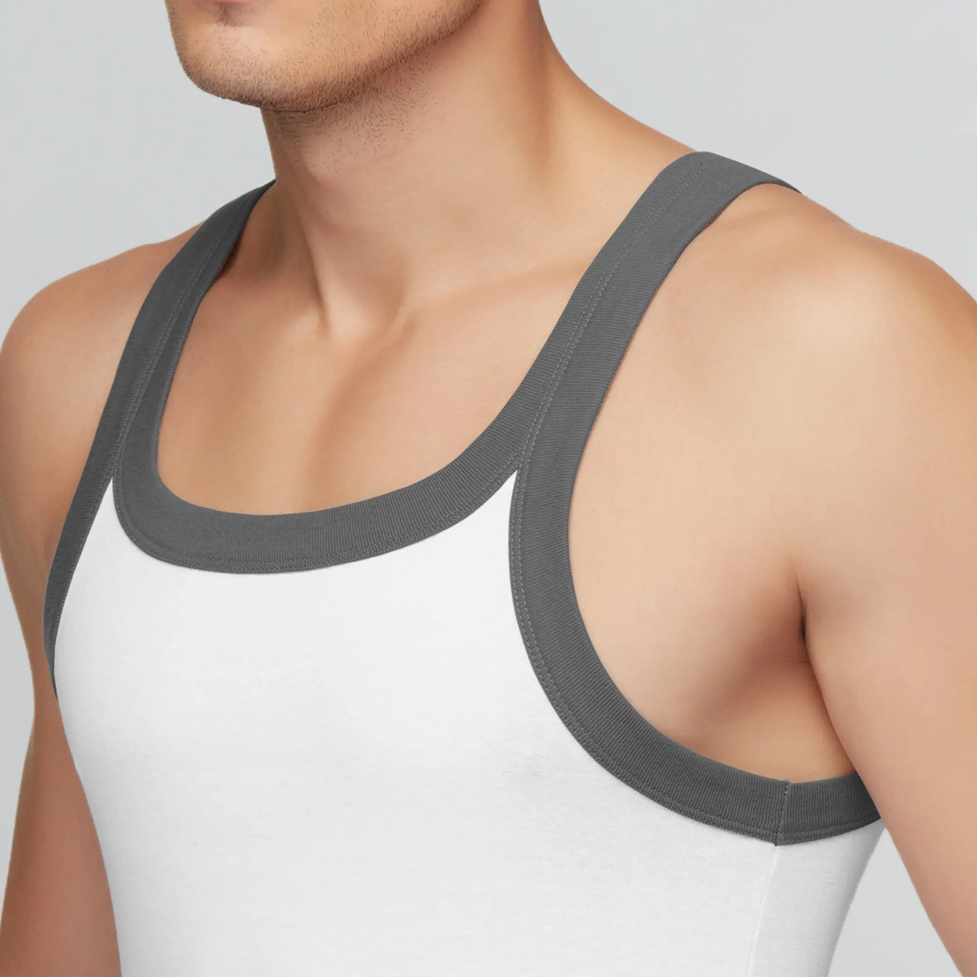 Pace Square Neck Vest Polar White - Image 6