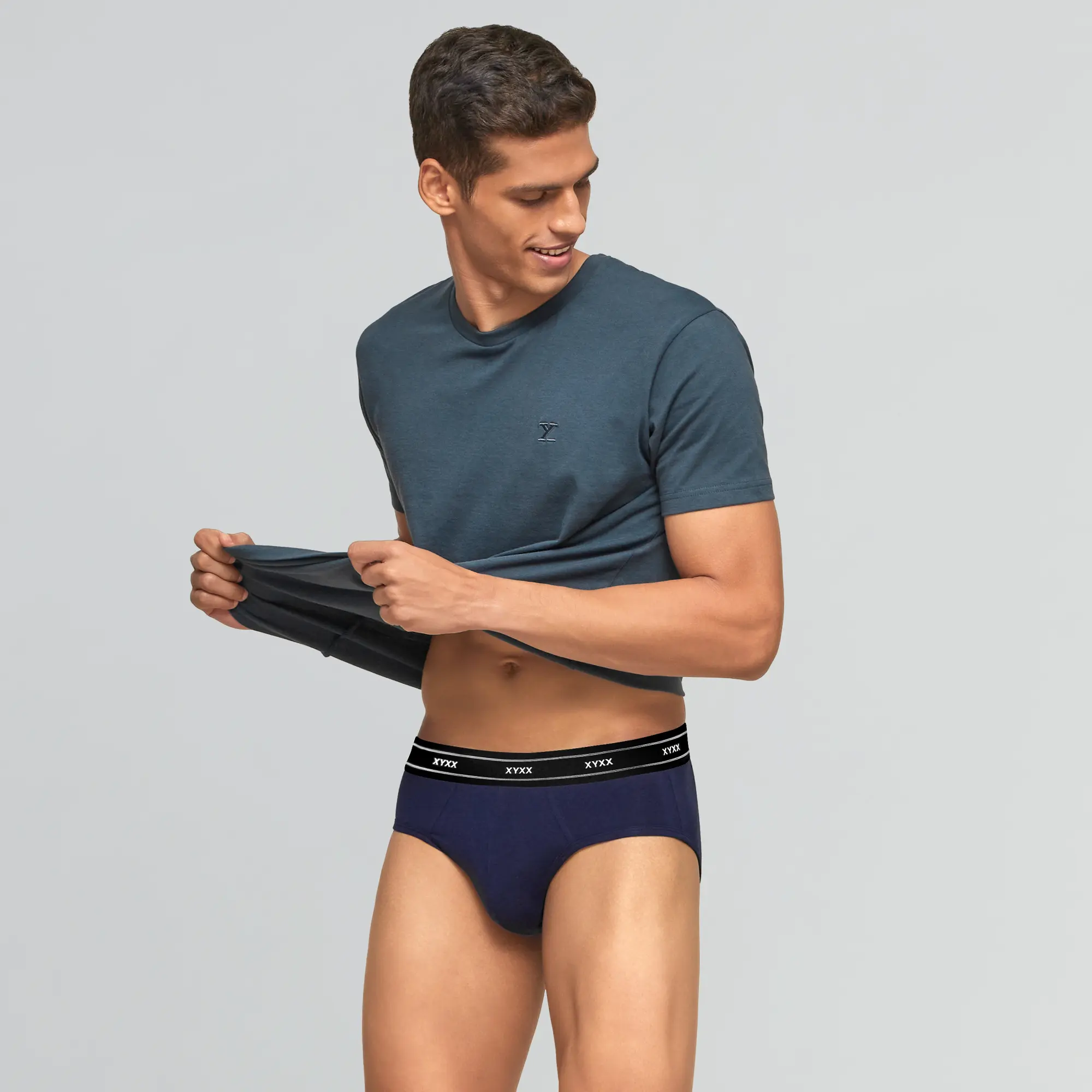 Apollo Bamboo Cotton Briefs Estate Blue - Image 3