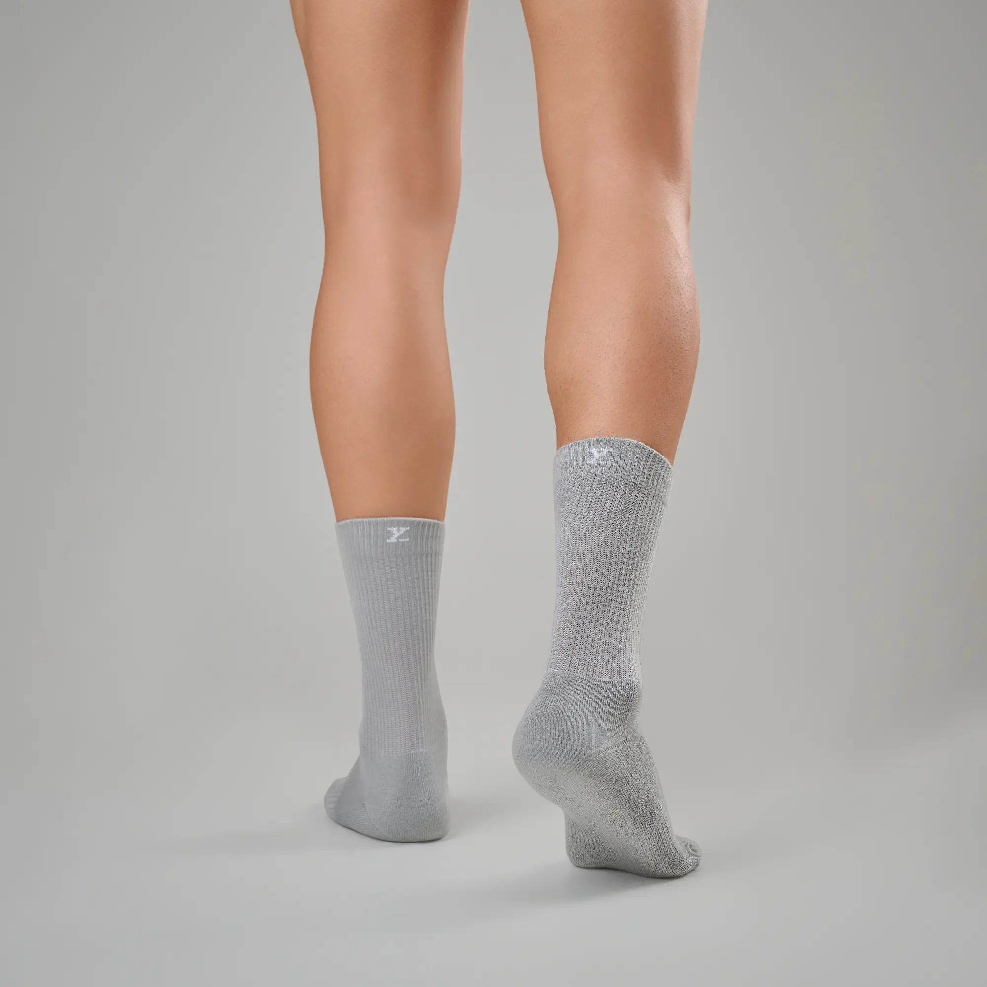 Crew-Length Socks - Cement Grey - Image 6