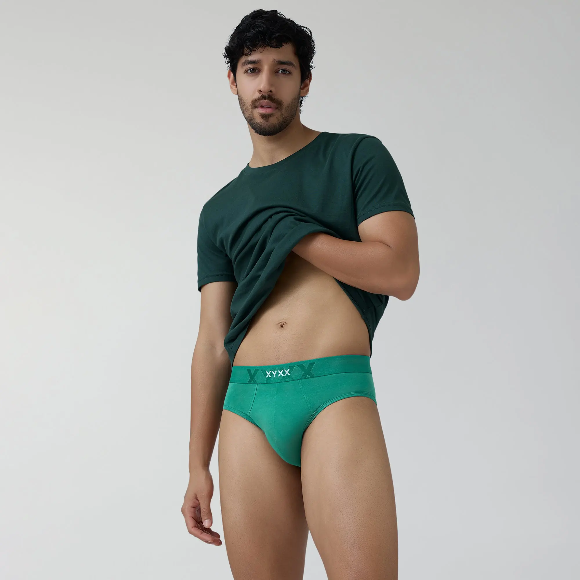 Element Cotton Stretch Briefs Lush Green - Image 4