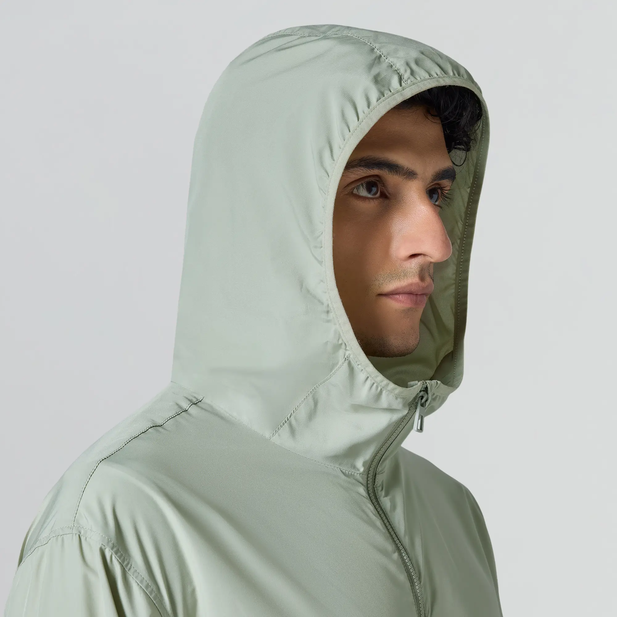 Ozone Polyester Parka Jacket - Chrome White - Image 4