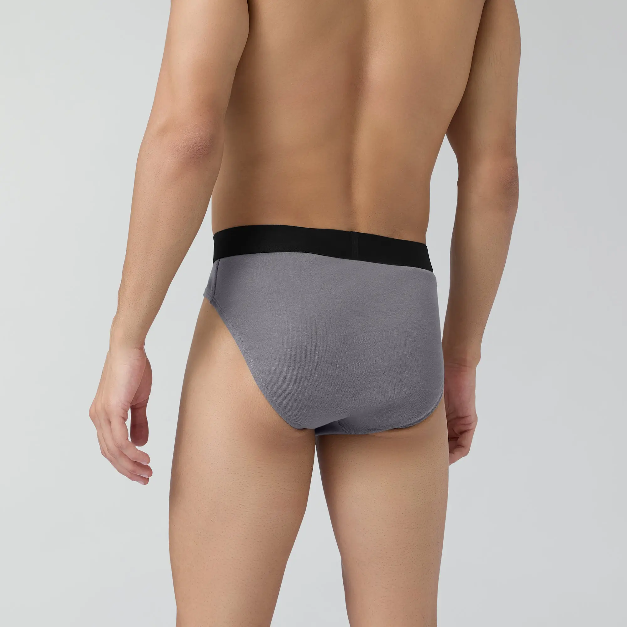 Pace Cotton Rib Briefs Ash Grey - Image 5