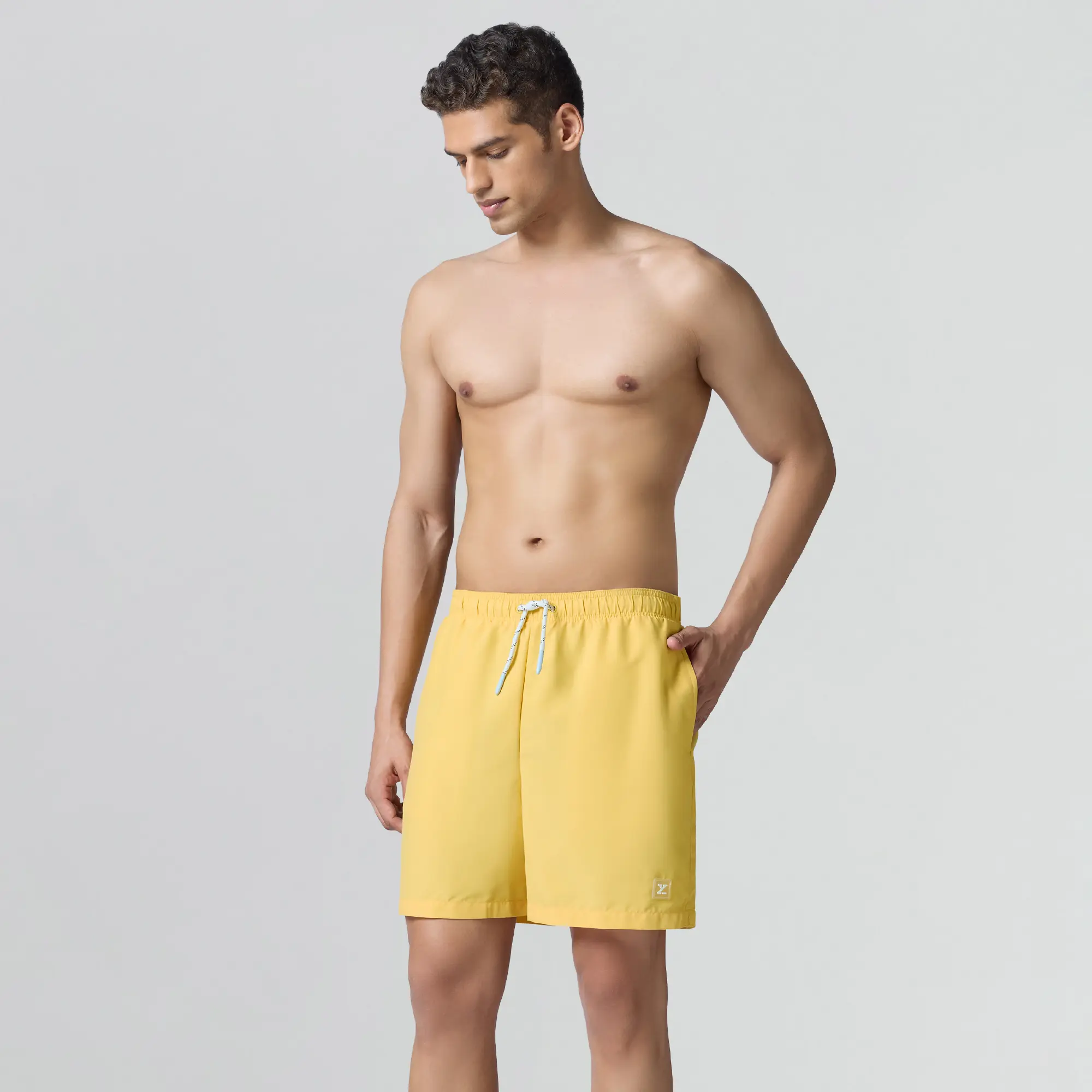 Aqua Swim Shorts Butter Yellow - Image 4