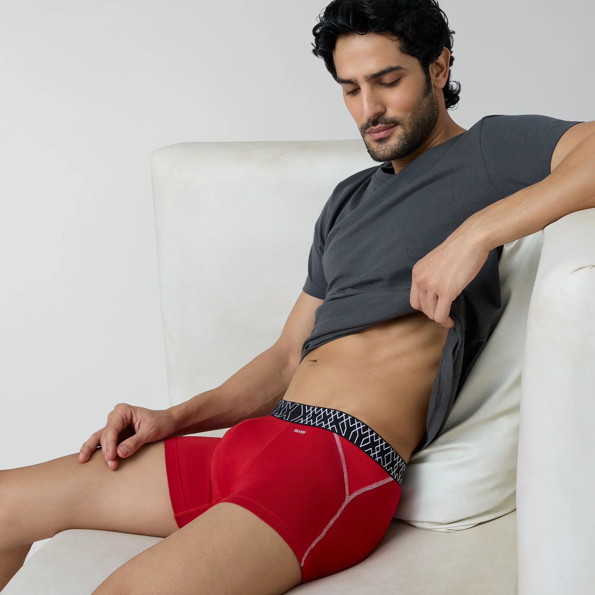 Sprint Cotton Stretch Trunks Rio Red - Image 3