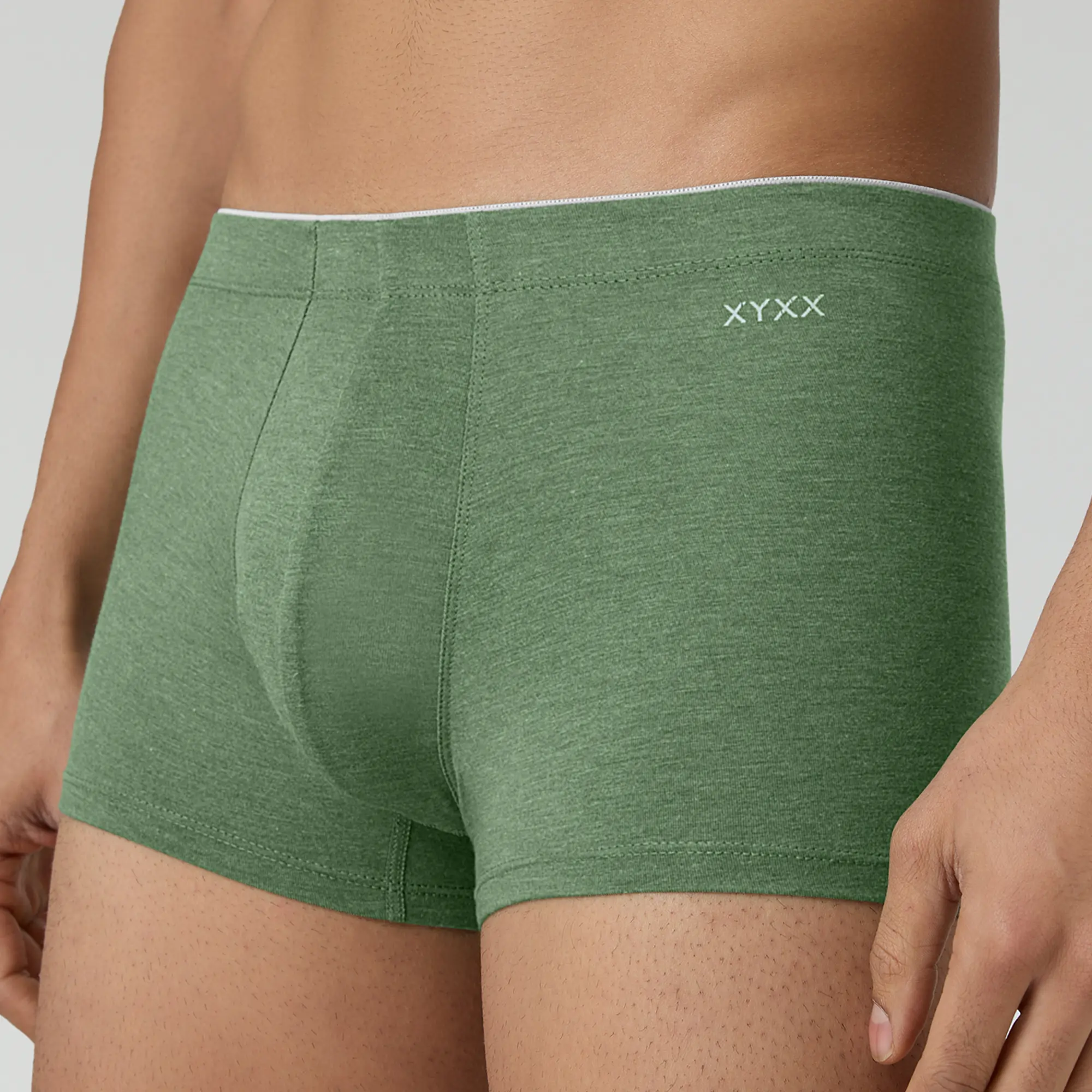 Inner Elastic Medley Trunks Olive Green - Image 4