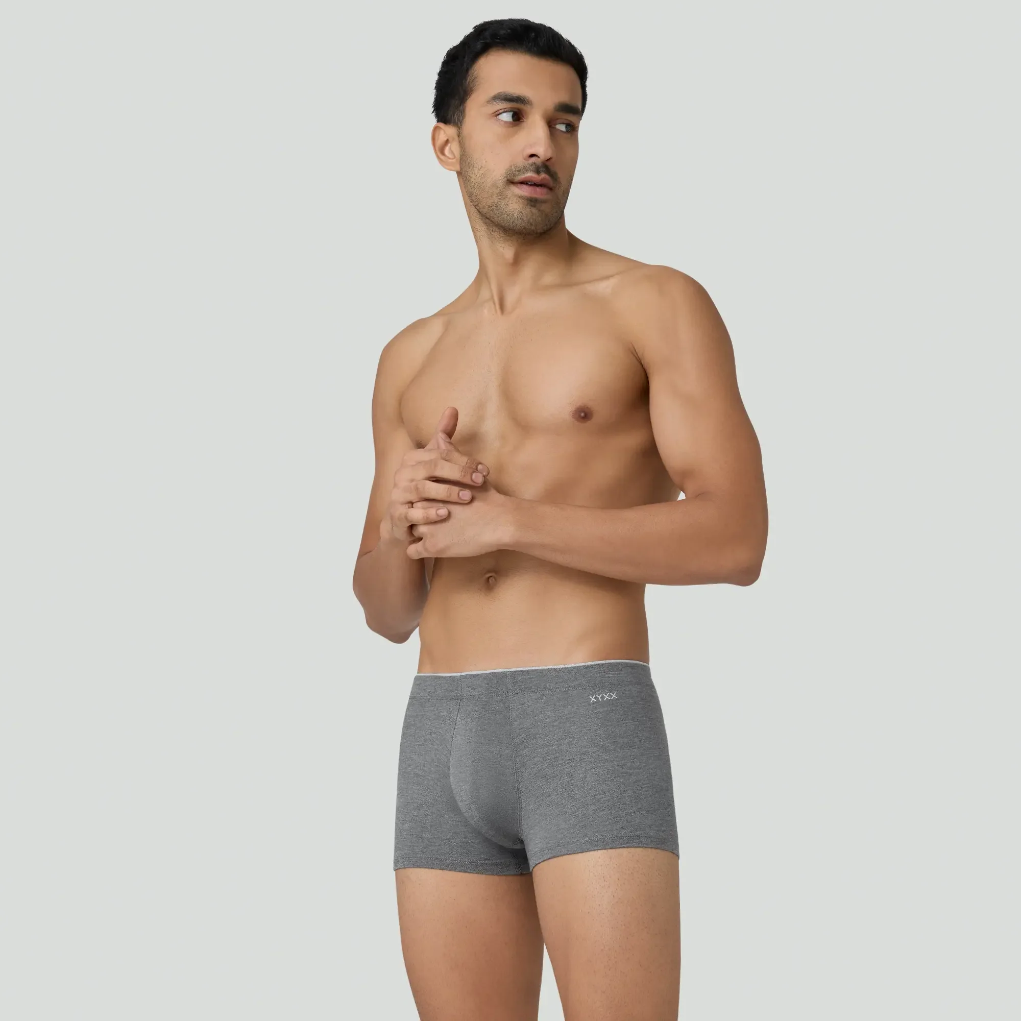 Uno Medley Modal Trunks Stone Grey - Image 3