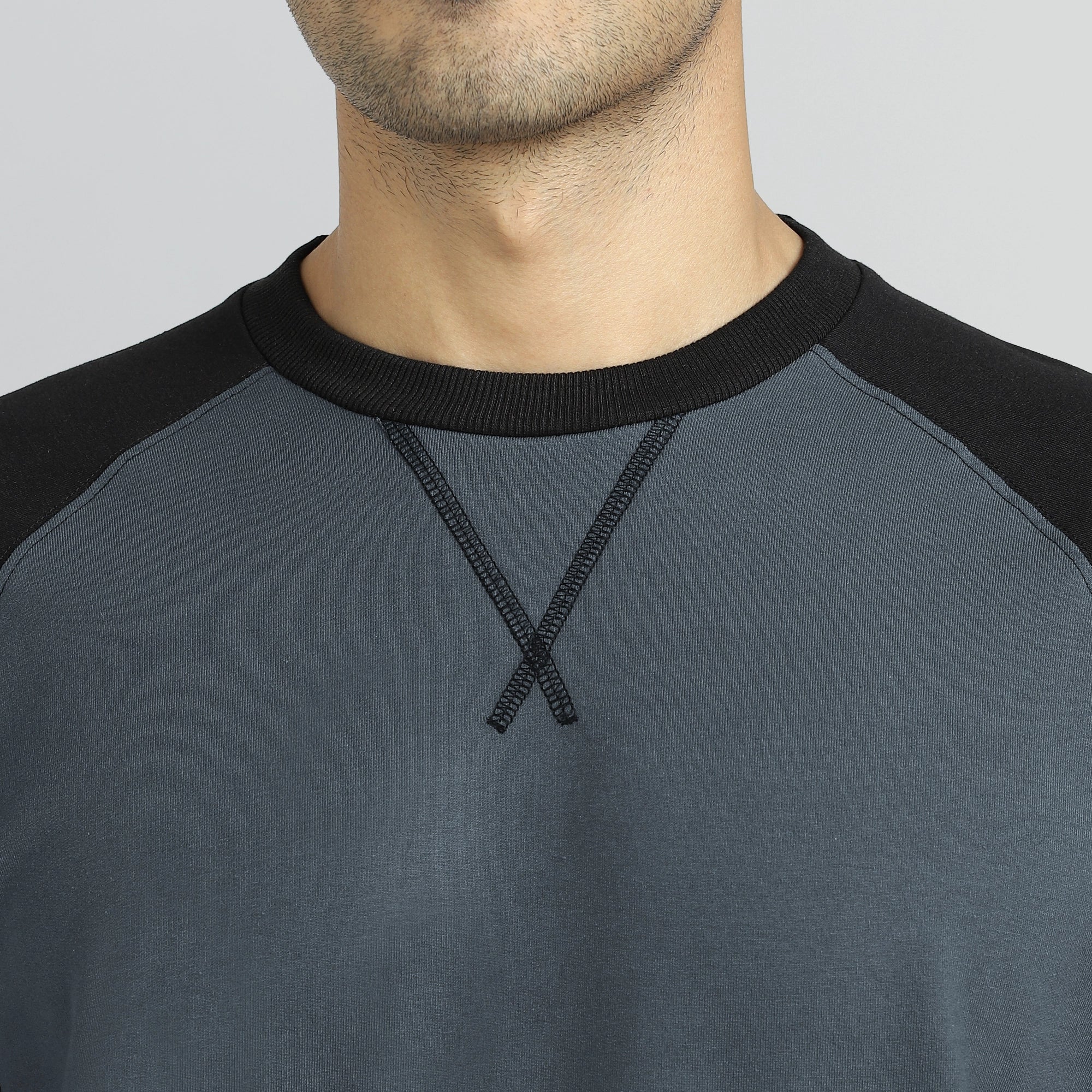 Quest French Terry Cotton-Blend Sweatshirts Phantom Grey - Image 4