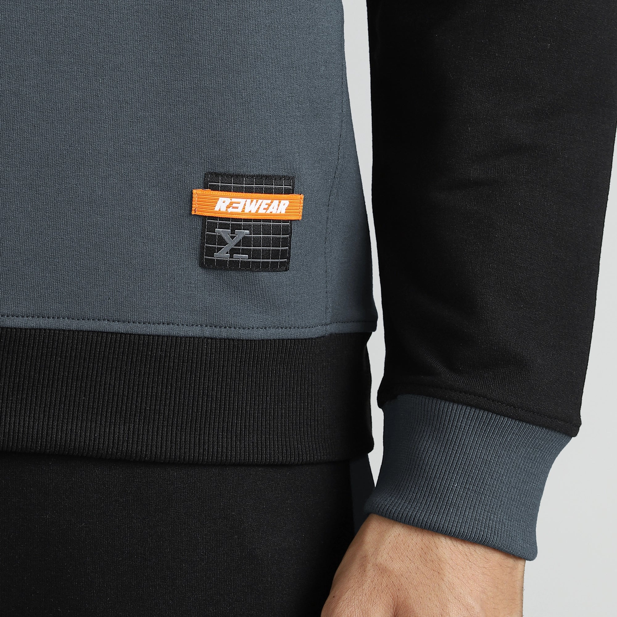Quest French Terry Cotton-Blend Sweatshirts Phantom Grey - Image 5